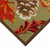 Fall Leaves Moss Indoor/Outdoor Rug - 2 x 3