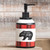 Black Bear Plaid Soap Dispenser