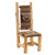 Cedar Log High Back Upholstered Side Chair