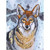 Snow Coyote Canvas Wall Art