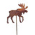 Rustic Moose Garden Stake