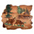 Cabin in the Woods Carved Wood Wall Art