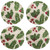 Holly Berry Braided Coasters - Set of 4 - OUT OF STOCK UNTIL 06/28/2024