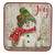 Snowman with Red Scarf Salad Plate