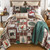 Woodland Christmas Quilt Bed Set - Twin