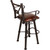 Coronado Swivel Barstool w/Arms - Colonial Antique Brown