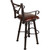 Coronado Swivel Barstool w/Arms - Classic Antique Brown