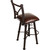 Coronado Swivel Counter Stool - Plain with Tacks Antique Brown