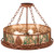 Green Pine Sprigs Semi Flush Mount Ceiling Light