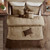 Brown Bear Suede 7 Piece Comforter Set - Cal King