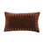 Copper Luxe Velvet Embroidered Lumbar Pillow