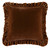 Copper Luxe Velvet Ruffled Square Euro Sham