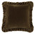 Leafy Green Velvet Ruffled Square Euro Sham