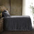 Azure Gray Velvet Bed Set - King