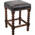 Twisted Leather Barstool