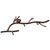 Pinecone Branch Wall Hooks - Small
