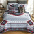 Crimson Ridge Quilt Bed Set - King