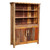 Barnwood 2 Door Bookcase with Nailheads