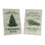 Rustic Tree Holiday Wood Signs - Set of 2