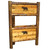 Barnwood Bunkbed with Bear Carving - Twin/Queen