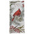 Red Bird Greenery Dishtowel - Set of 4