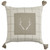 Antler Checkered Poly Pillow