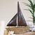 Seagrass & Hammered Metal Sailboat - OVERSTOCK