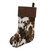 Tri-Color Cowhide Stocking - OVERSTOCK