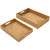 Handwoven Rattan Trays - Set of 2