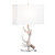 White Antler Table Lamp