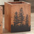 Pine Forest Wood Waste Basket