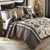 Wildlife Lodge Toile Quilt Bed Set - Queen