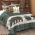 Bear Country Plaid Quilt Bed Set - Queen