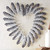 Feather Heart Metal Wall Art