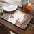 Tooled Brown Cowhide Placemat