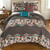 Santa Fe Diamonds & Cowhide Quilt Bed Set - Queen