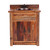 Barnwood Vanity with Carved Tree Design - 30 Inch