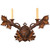 Bear Black Forest Wall Candle Sconce