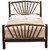 Hickory Sunburst Complete Bed - Queen