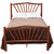 Hickory Sunburst Complete Bed - Twin