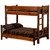 Hickory Twin/Full Bunk Bed (Ladder Left)