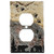 Bear Tracks Stone Outlet Cover