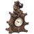 Bear with Pipe Black Forest Clock