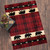 Bears & Arrows Red Plaid Rug - 2 x 3