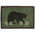 Big Bear Walking Hooked Wool Accent Rug - 2 x 3