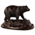 Black Bear On Rocks Sculpture