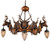 Black Forest Stag and Globe Chandelier