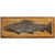 Brown Trout Metal and Wood Wall Hanging