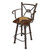 Coronado Iron Barstool with Arms and Swivel Back