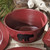 Crimson Bear Enamel Soup Bowl